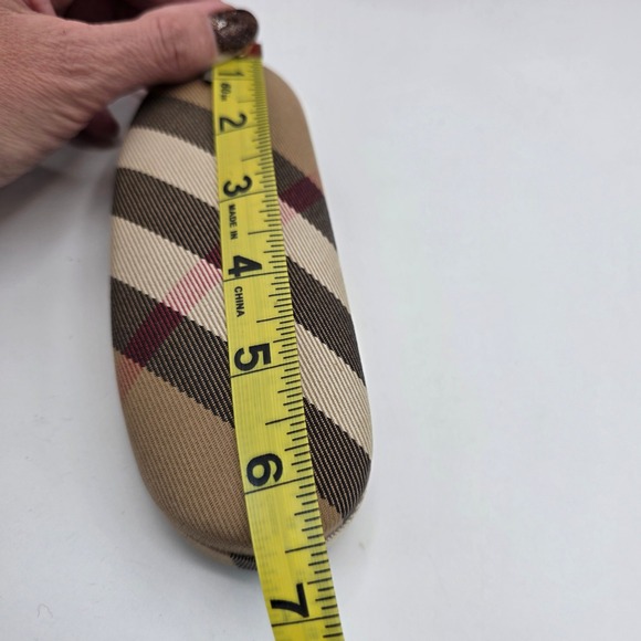 Burberry Nova Check Hard Sunglasses Eyeglasses Case‎ Beige Brown Made in Italy main image 4